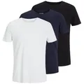 Jack & Jones Rundhalsshirt JJEORGANIC BASIC TEE SS O-NE 3PK MP NOOS (Packung, 3-tlg) schwarz M (50)