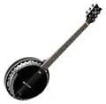 Schwarzes 6-String Banjo von Ortega mit Mahagoni-Resonator inkl. Deluxe-Gigbag