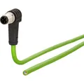 Metz Connect Anschlussleitung M12 Stecker 4-polig D-kodiert (F/FTP, CAT5e, 5 m) (142M1D90050)