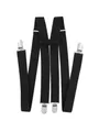 axy Hosenträger Herren Hosenträger 4 Stabile Clips H-Form 2,5cm Breit verstellbar und elastisch 120cm Lang