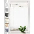 Sonello Plissee crush Klemmfix ohne Bohren, blickdicht, Klemmfix, verspannt, 45cm x 160cm Weiß Faltrollo, Easyfix, Blickdicht, Lichtschutz Sonnenschutzrollo verspannt, Jalousie Rollo für Fenster & Tür, einfache Montage, in verschiedenen Farben und Größen weiß 45 cm x 160 cm