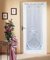 Weckbrodt Türvorhang Adria (1 St), Stangendurchzug, halbtransparent, Jacquard, Jacquard, strukturiert, halbtransparent, floral,gebogt, Gardine, Store
