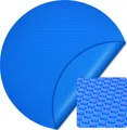 Wiltec Pool Solarfolie Ø 5 m, blau, Poolheizung aus 400 µ starkem PE Film, Poolabdeckung Poolplane Solarplane rund