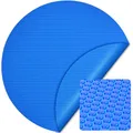 Wiltec Pool Solarfolie Ø 5 m, blau, Poolheizung aus 400 µ starkem PE Film, Poolabdeckung Poolplane Solarplane rund