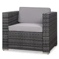 SVITA CALIFORNIA LUGANO Rattan-Sessel Ergänzung Zubehör Polyrattan Couch Grau