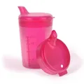 Horn Medical Schnabelbecher inkl. 2 Deckeln (große & kleine Öffnung) I Trinkhilfe I 250ml I Farbe wählbar (rot)