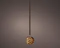Lumineo LED Kugel braun/warmes Weiss 20cm