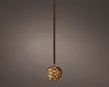 Lumineo Dekofigur LED Kugel braun/warmes weiss 20cm
