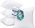 Utopia Bedding 4er Set Kissenfüllung 45 x 45 cm, Innenkissen Füllkissen Kopfkissen Sofakissen (Weiß)