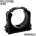 40 mm PVC Klebe Fitting Rohr Schelle Halter Klemme Clip geschlossen