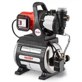 HECHT Edelstahl Hauswasserwerk INOX, Wasserpumpe, 1100 Watt, 8 m selbstansaugend, 4,5 bar Förderdruck, 4600 l/h Förderleistung, mit 24 Liter Kessel, Abschaltautomatik, Vorfilter, langlebig