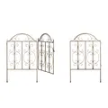 Gartentor Gartenpforte Metalltor Zauntür bronze 3-teilig Gartentür Zauntor