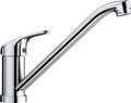 BLANCO DARAS-F HD, Messing galvanisch, chrom, Hochdruck, Standard, Chrom, Messing, Hebelgriffe, Einzelbild, 360°