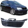 Kühlergrill Frontgrill Schwarz ohne Emblem für VW Touran 1T 03-06 Caddy III 04-