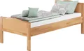 Seniorenbett Buche natur extra hoch 100x200 Massivholz-Bettgestell Zubehör wählbar V-60.70-10ohne Zubehör