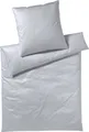 elegante Bettwäsche 6800 Solid Farbe beige  Größe 155x220 + 80x80cm  Reine Baumwolle