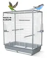 Vogelkäfig Wellensittich Zubehör Vogelkäfig Groß Kanarien Wellensittich Käfig Für 2 Vögel Zubehör Vogel Käfig XXL Vogelvoliere Nymphensittich 80