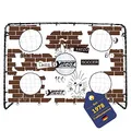 Best Sporting Fußballtor mit Torwand I Fußball Tor 213cm x 152cm I Fußballtor Kinder mit verschiedenen Farbmotiven I Hochwertiges Kindertor mit Netz, Torwand & Heringen I Fussball Tor Fatzo