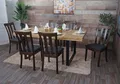 6er-Set Esszimmerstuhl HWC-G46, Küchenstuhl Stuhl, Stoff/Textil Massiv-Holz  dunkles Gestell, dunkelgrau