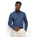 OLYMP Langarmhemd Level Five Businesshemd, body fit, New York Kentkragen blau 43