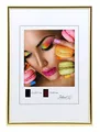 Ideal Life Kunststoff Bilderrahmen Wanddeko Collage Poster Bilder Foto Rahmen: Farbe: Gold | Format: 40x60