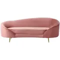 Sofa 2-sitzer Savar Samtstoff Rosa