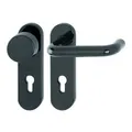 Hoppe FS-Garnitur Paris FS-K58/353K/138 Ku.F9005 D/K f.TS 40-66mm PZ DIN L/R