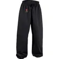 Danrho Sporthose Kung Fu Hose Tai Thai Chi Wushu Yoga Qi Gong Wing Tsung Pant Wu Shu (sehr bequem, 100% Baumwolle) 100 Prozent Baumwolle schwarz 170