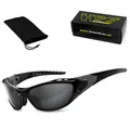 HSE® SportEyes® | Sportbrille, Fahrradbrille, Radbrille, Bikerbrille | beschlagfrei | windabweisend | UV400 Schutzfilter, HLT® Sicherheitsglas