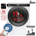 HOOVER HWP 411AMBC/1-S Waschmaschine 11 kg Power Care ActiveSteam hOn-App 2ML