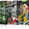 Paravent Graffiti Girl II Multicolor