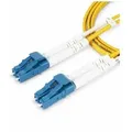 StarTech.com 30m (98.4ft) LC to LC (UPC) OS2 Single Mode Duplex Fiber Optic Cable, 9/125μm, Laser Optimized, 10G, Bend Insensitive, Low Insertion