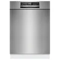 Bosch SMU6ZCS16E Serie 6 Geschirrspüler, 60 cm breit, unterbaufähige Spülmaschine mit Besteckschublade, Home Connect, Intelligent Programm, Max Flex Körbe, Vario Schublade, Rackmatik, Edelstahl