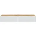 Ventemeublesonline - Hängeschrank Mit 2 Klappen Und 2 Aufbewahrungsnischen L180 Cm - Kaway