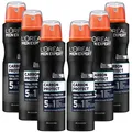 6x 150ml Loreal Men Expert 48h 5in1 Anti-Transpirant Spray Carbon Protect
