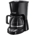 Russell Hobbs Filterkaffeemaschine Textures Plus 22620-56, Schwarz, Metall, Kunststoff, Glas, 1,25 L,1250 ml, 19.7x31.8x28.5 cm, Küchengeräte, Kaffeemaschinen & Zubehör