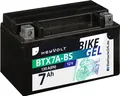 HeyVolt Motorradbatterie GEL 50615 BTX7A-BS ersetzt YTX7A-BS 12V 7Ah