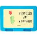 Mr. & Mrs. Panda Brotdose Schildkröte Luftballon - Gelb Pastell - Geschenk, Snackbox, Schildkröten, Brotzeitbox, Motivationsspruch, Motivation, J... - Gelb