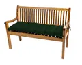 TexDeko® Garden Bankauflage Outdoor 100 x 40 x 8cm wasserabweisend UV - beständig mit Oeko-TEX Zertifikat gesteppt Bankpolster Bankkissen Polsterauflage Sitzpolster Gartenbank Sitzkissen (Dunkelgrün)