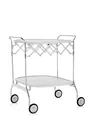 Kartell Gastone Rollwagen, Kunststoff, Weiß, 62 x 70 x 68 cm