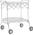 Kartell Gastone Chrom Carrello pieghevole Weiß 4470/03 Original Neu