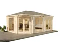 Alpholz Gartenhaus Holz 5-Eck Julia-40 ISO, BxT: 608x420 cm