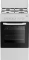 Beko - CSS42014FW – Küche 50 x 50 cm, statischer Elektroofen + Platte mit 4 Gasbrennern und Tellergrills, Klasse A, mechanische Steuerung, Farbe: Weiß, Abmessungen HxBxT: 85,0 x 50,0 x 50,0