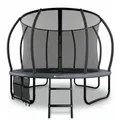 Juskys Trampolin SkyBounce M in Schwarz/Anthrazit