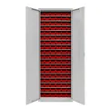 ADB Stahlschrank 40827 lichtgrau 17 Fachböden 71,0 x 30,0 x 195,0 cm, teilzerlegt, 1 St.
