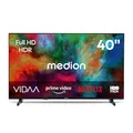 MEDION 100,3 cm (40 Zoll) Full HD Fernseher (Smart-TV, HDR, VIDAA Store, Netflix, Prime Video, Disney+, DAZN, Paramount+, HbbTV, PVR, Bluetooth, MD 840101)