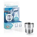 bluegreen (nun puregreen) Dusch-Wassersparer | Leichte Installation ohne Werkzeug | Passend nahezu alle Duscharmaturen & Duschköpfe | Bis zu 50% Wasser sparen mit blue green [chromfarben]