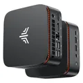 NiPoGi Pinova P1 Mini PC W-11 Pro AMD Ryzen R2544 (4C/8T, bis 3,7 GHz, Βeat 4300U/3300U/N150/N97) 16 GB DDR4(max. 32 GB) 256 GB SSD(max. 4 TB) 4K Triple Display/Wi-Fi 5/BT 4.2/RJ45 für Büro Bildung