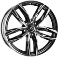 Damina Performance DM05 black polished 9x20 ET21 - LK5/112 ML66.6 Alufelge schwarz