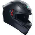 Motorrad Helm S - AGV K1 S Solid - Sport Racing Integralhelm - schwarz matt